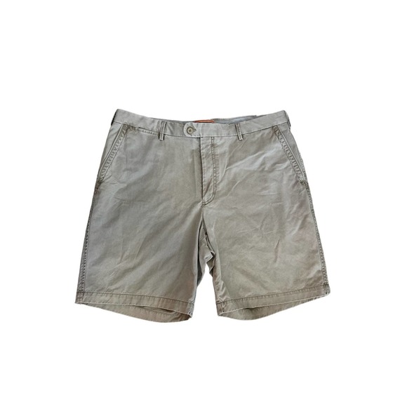 Peter Millar Men’s Soft Pima Cotton Khaki Shorts Sz. 38 - Picture 1 of 7